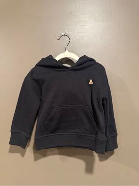 BabyGap Kids Light Black Hoodie Sweatshirt with Bear Patch